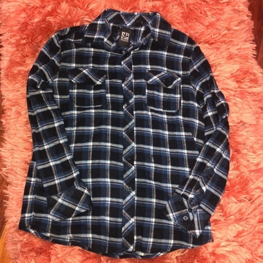 Boys micros plaid shirt